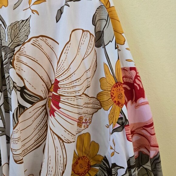 Day Of Blossom Stunning Floral Lightweight Robe Size M/L - Picture 8 of 11